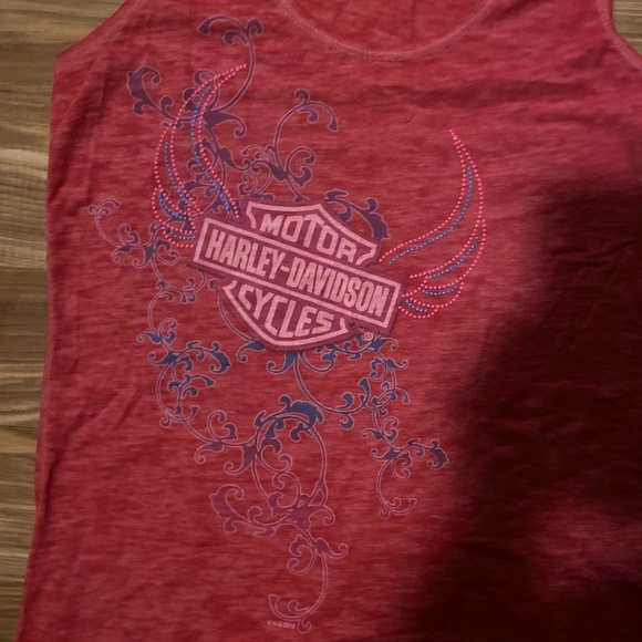 Harley-Davidson pink top size M - Picture 2 of 5